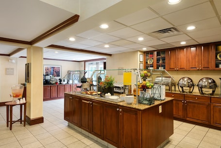 Free daily buffet breakfast
