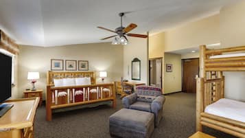 Expanded King with Bunk Bed | 1 bedroom, desk, iron/ironing board, free WiFi