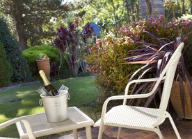 Superior Spa Suite | Living room | 55-inch flat-screen TV with digital channels, TV, Netflix