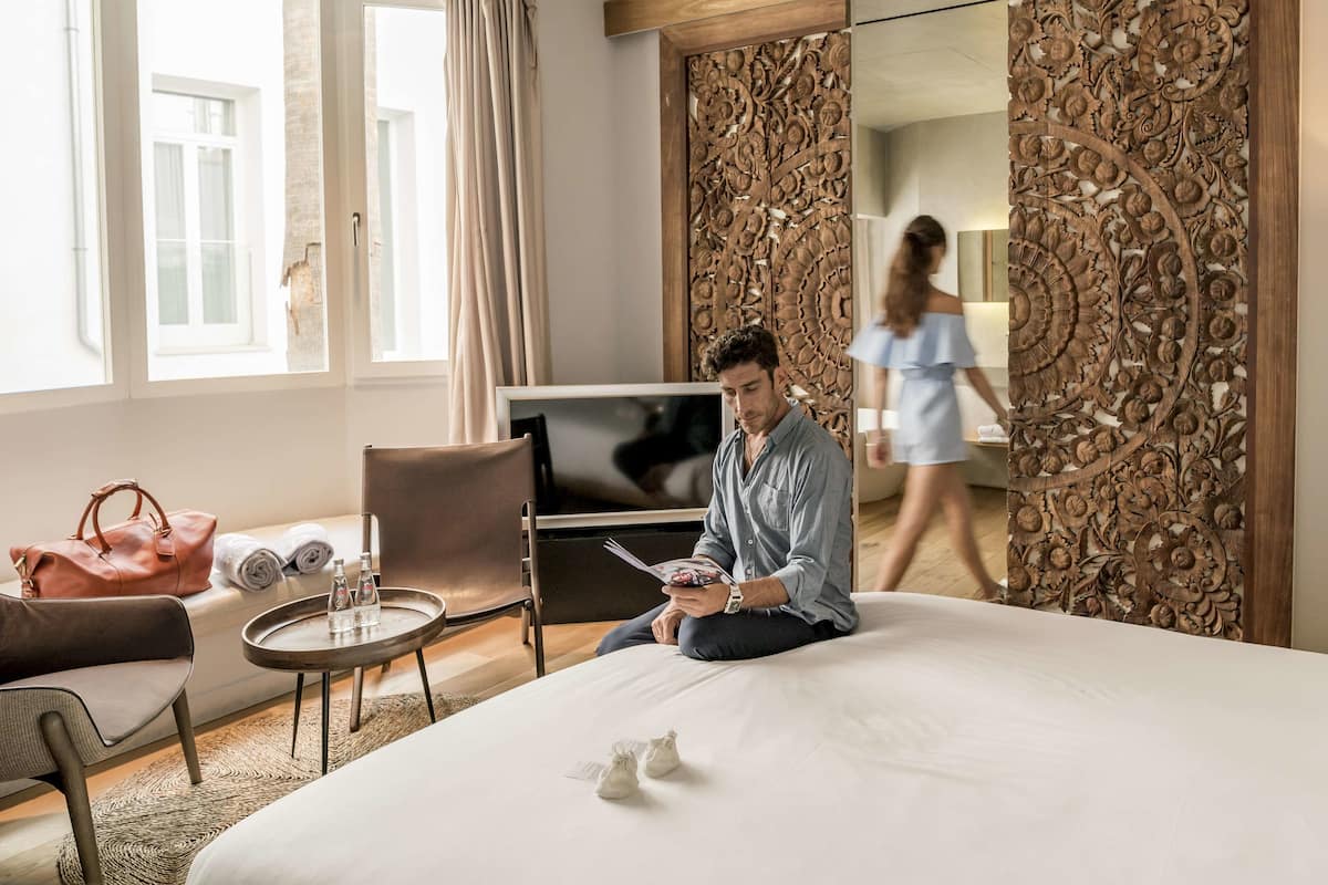 Mediterranean- Double Room | Minibar, in-room safe, individually decorated, individually furnished
