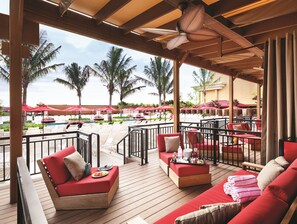 Indoor pool, seasonal outdoor pool, pool cabanas (surcharge)