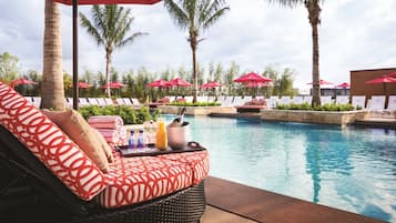 Indoor pool, pool cabanas (surcharge), pool loungers