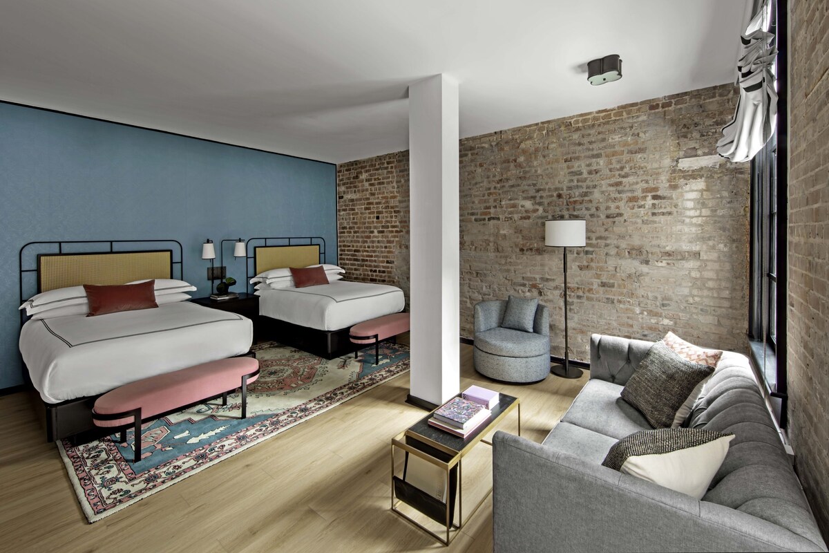 Studio Suite, Beberapa Tempat Tidur (Historic) | Seprai Frette Italia, seprai premium, dan bantalan ekstra lembut