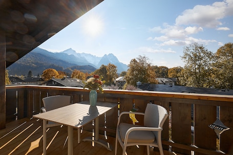 Vista desde la habitación. HYPERION Hotel Garmisch – Partenkirchen