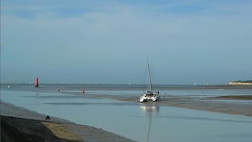 Vlak bij het strand