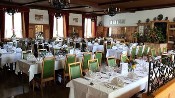 Daily buffet breakfast (CHF 18 per person)