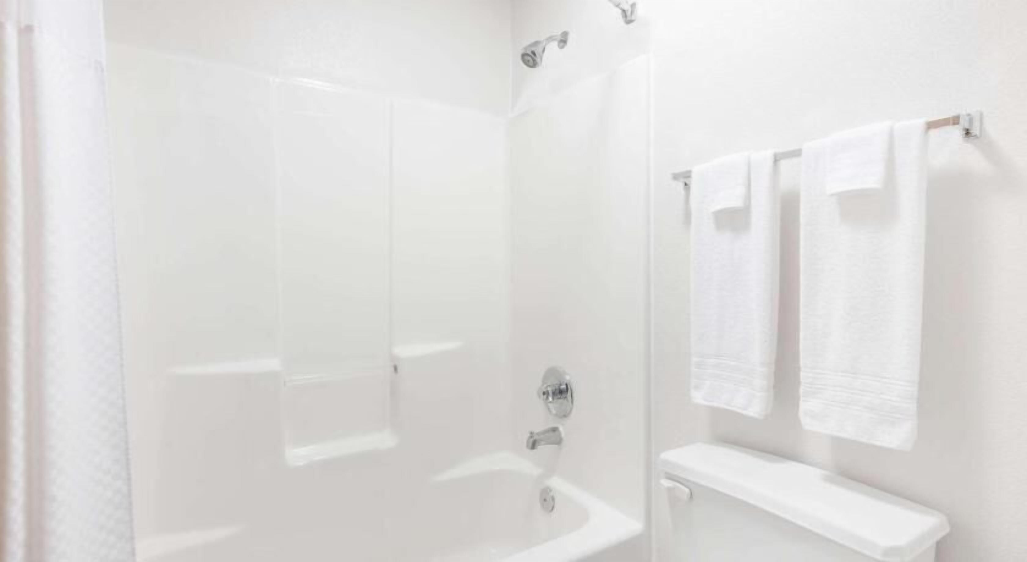 Bathroom | Combined shower/tub, free toiletries, hair dryer, towels