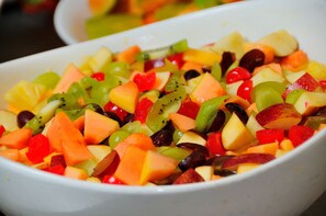 Daily buffet breakfast (EUR 8 per person)