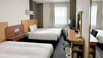 Standard Twin Room, 2 Twin Beds, Non Smoking | Premium bedding, desk, blackout drapes, iron/ironing board