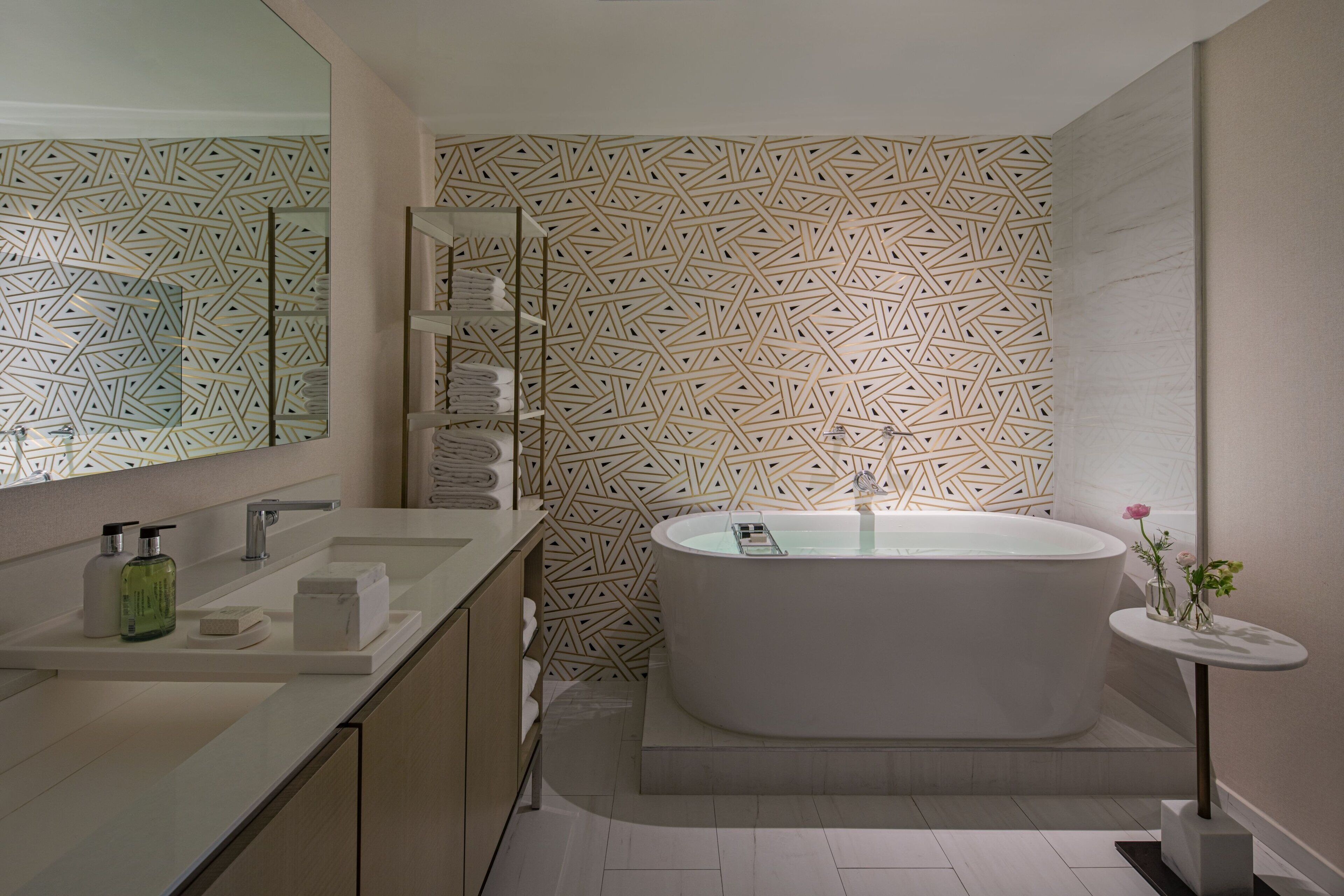 presidential suite, 1 bedroom | bathroom | separate bathtub and shower, free toiletries, hair dryer, bathrobes