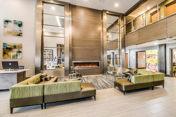 Sala de estar en el lobby