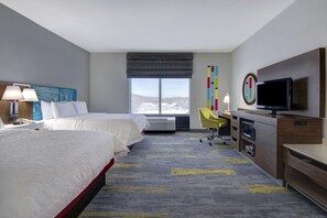 Room, 2 Queen Beds | Desk, iron/ironing board, free WiFi, bed sheets - Hampton Inn Fayetteville (Fayetteville)