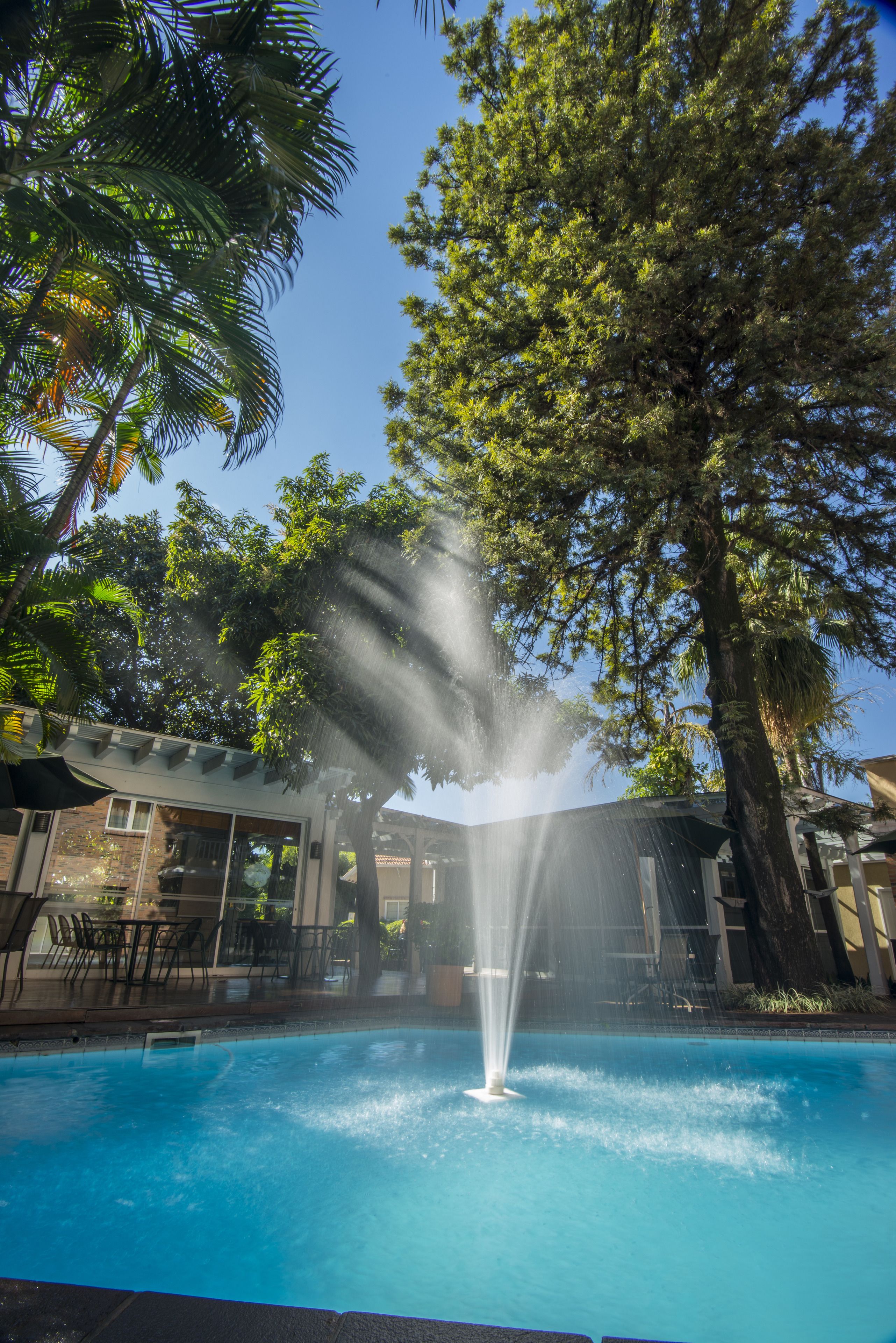 Utendørsbasseng og bassengparasoller