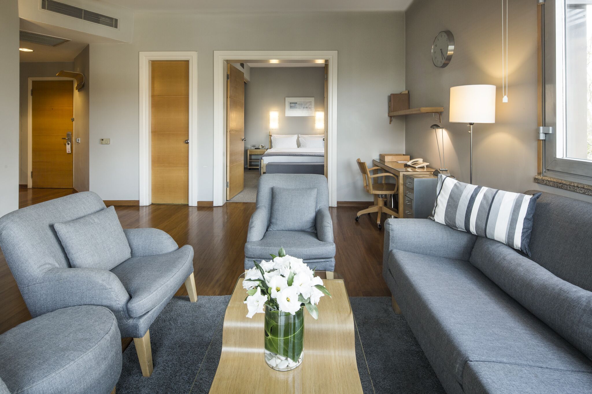 avenue suite with taksim park view | living area | led tv, dvd player