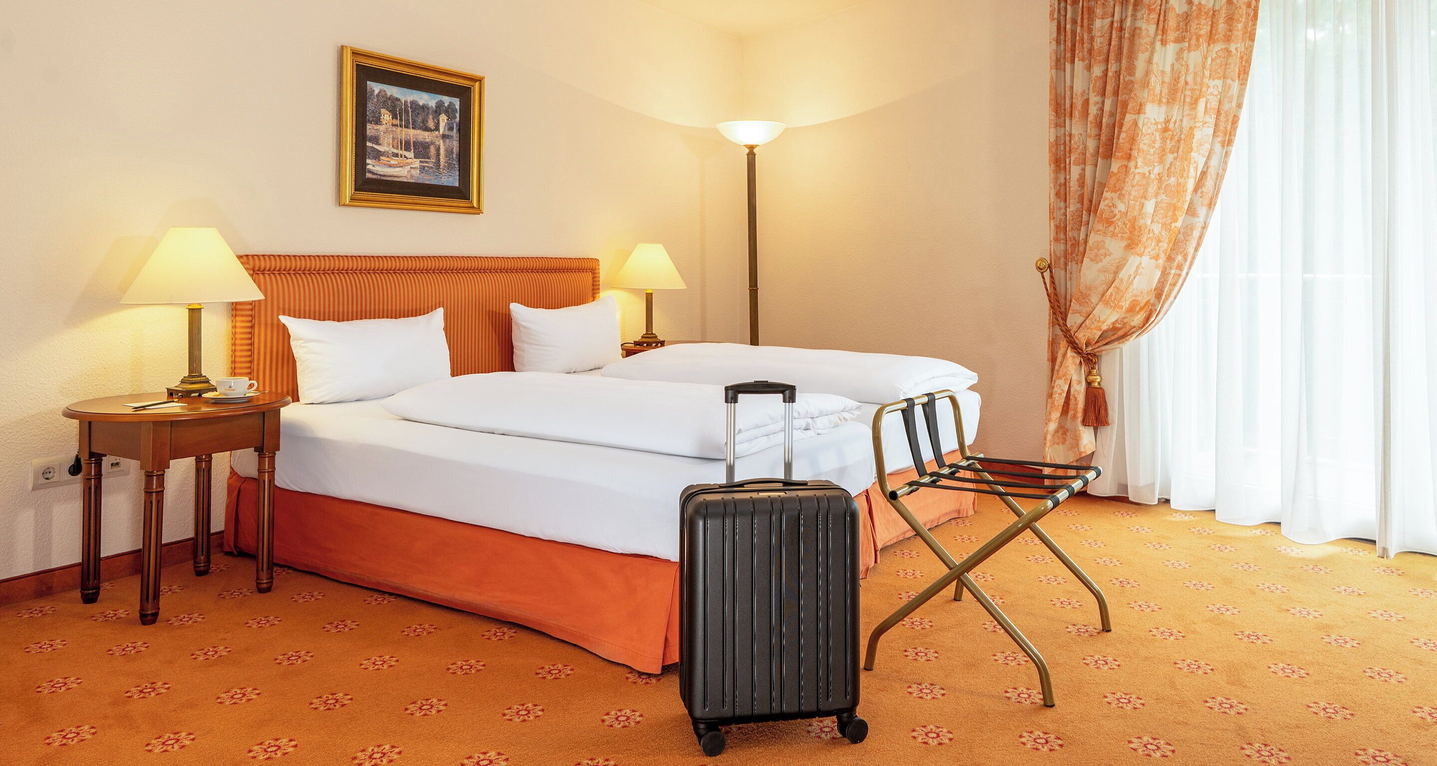 Family Room | Peralatan tempat tidur hipoalergenik, peti besi dalam bilik, meja 