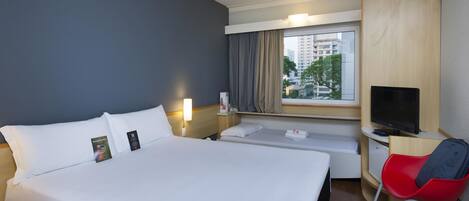 Standard Room, Multiple Beds | Minibar, in-room safe, desk, blackout drapes