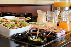 Daily buffet breakfast (EUR 18.25 per person)