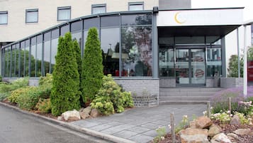 Overnatningsstedets indgangsparti