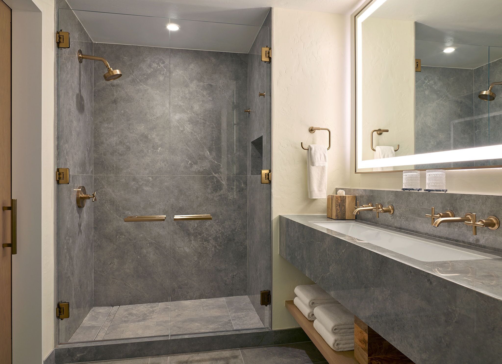 free toiletries, hair dryer, bathrobes, towels