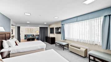 Standard Suite, 2 Queen Beds, Non Smoking, Harbor View | Premium bedding, blackout drapes, iron/ironing board, cribs/infant beds
