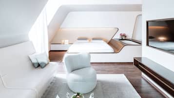 Ropa de cama hipoalergénica y minibar