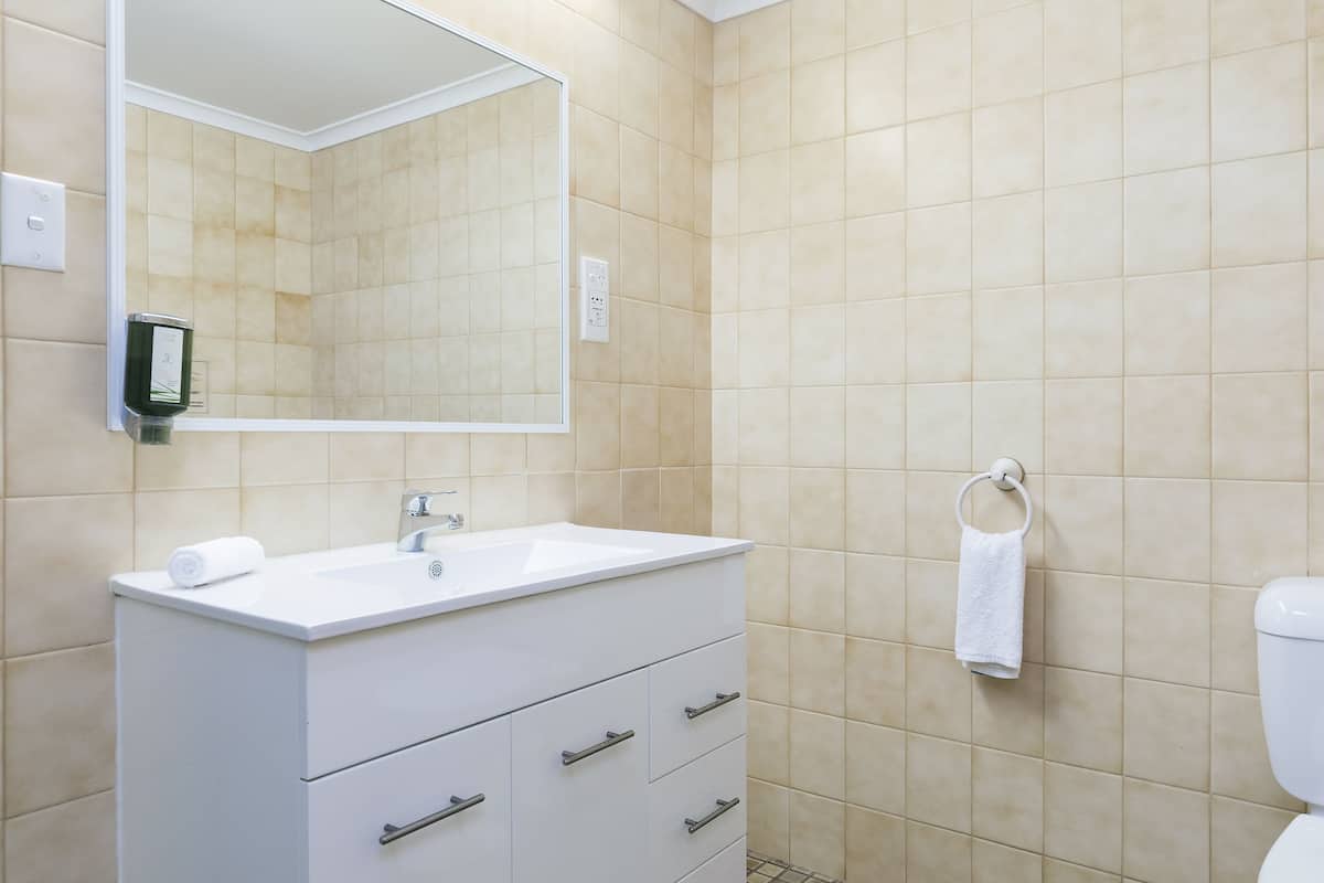 standard room | bathroom | hair dryer, towels