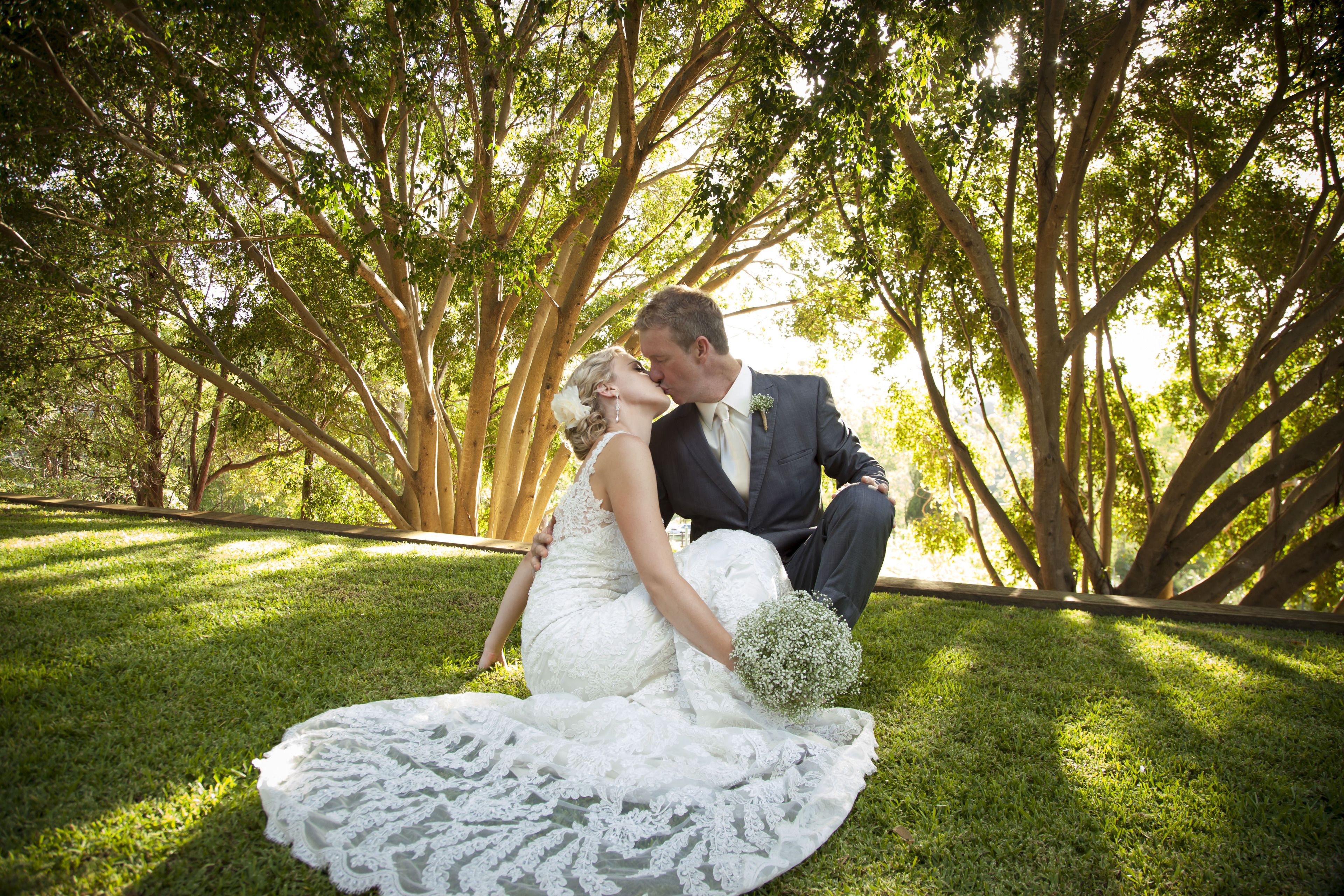 outdoor wedding area