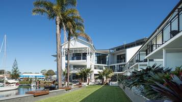 Enjoy scenic views from the hotel's spacious outdoor areas and balconies overlooking the marina.
