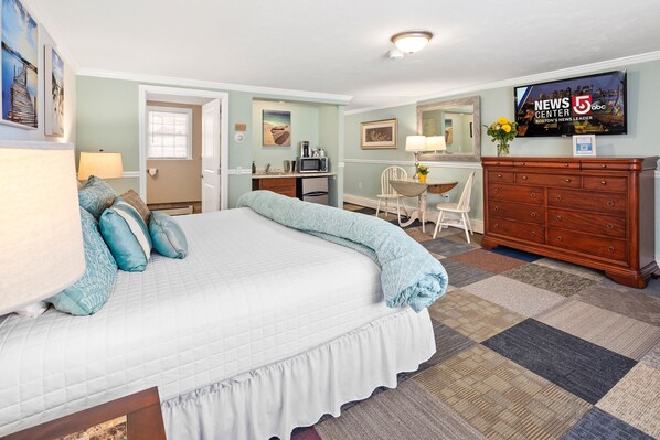 Premium bedding, blackout curtains, iron/ironing board, rollaway beds
