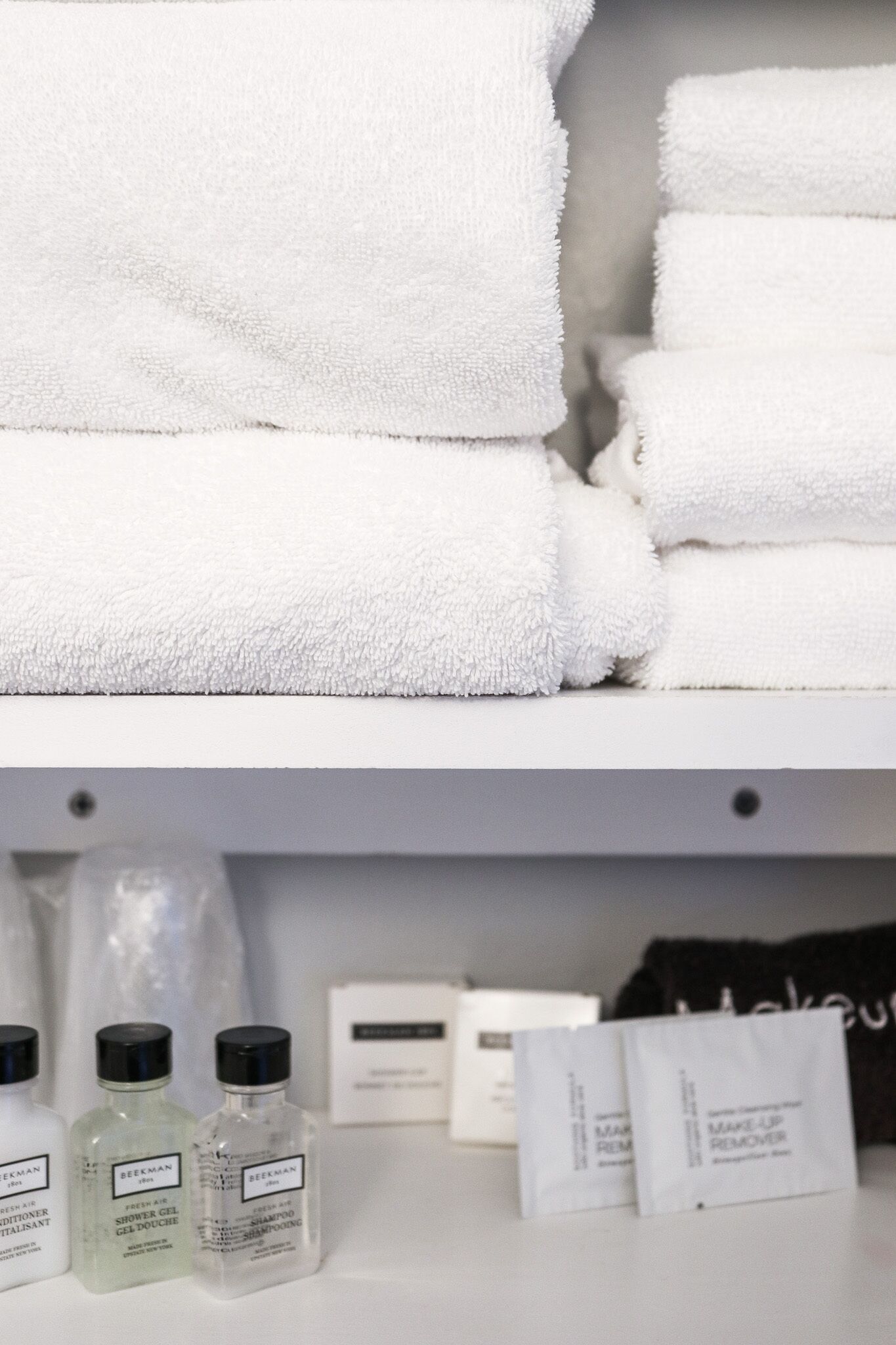 combined shower/bathtub, designer toiletries, hair dryer, bathrobes