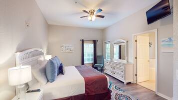 3 habitaciones, caja de seguridad en la habitación y muebles diferentes