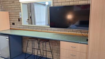 Desk, iron/ironing board, free WiFi, bed sheets