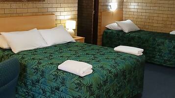 Desk, iron/ironing board, free WiFi, bed sheets