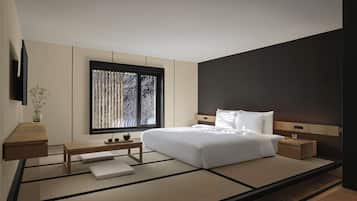 Free minibar, in-room safe, individually decorated