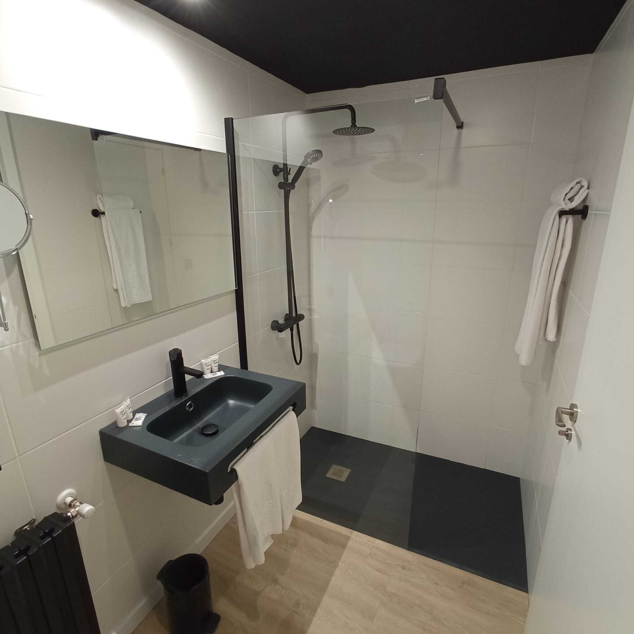 economy single room | bathroom | hair dryer, towels
