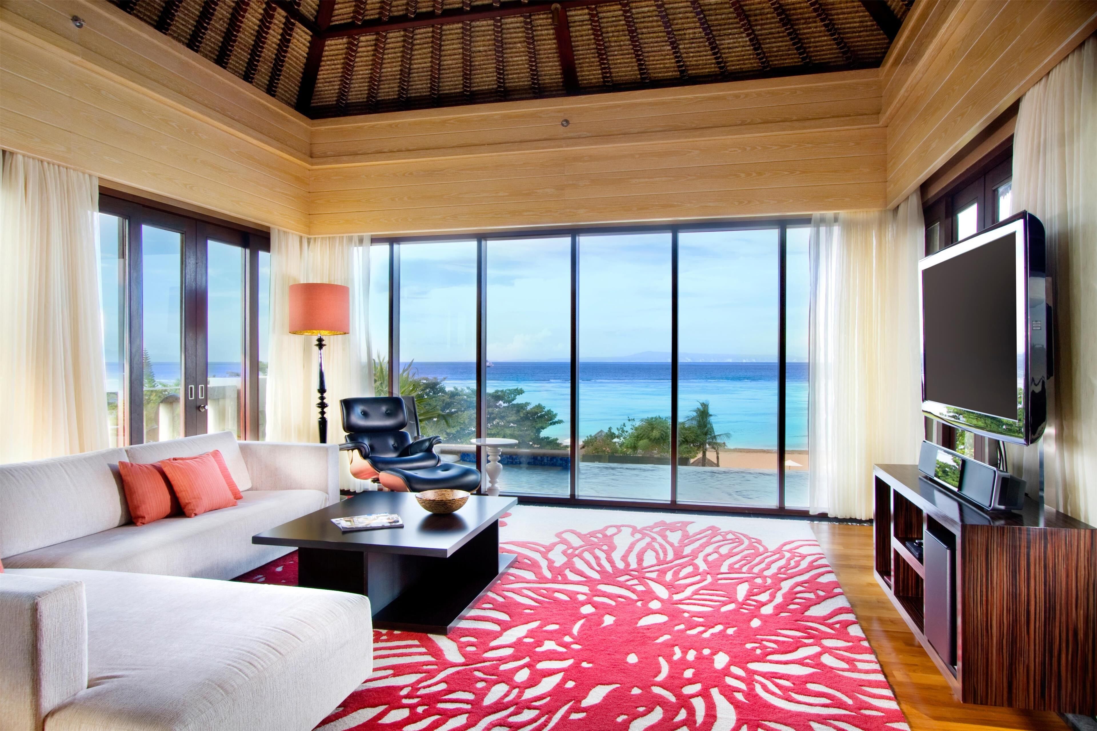 Conrad Suite, Penthouse, 1 King Bed | Living area | 42-inch LCD TV with cable channels, TV, DVD player