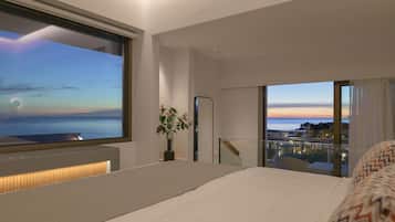 Honeymoon Sea View Room | Hypoallergeen beddengoed, een kluis op de kamer, geluiddichte muren