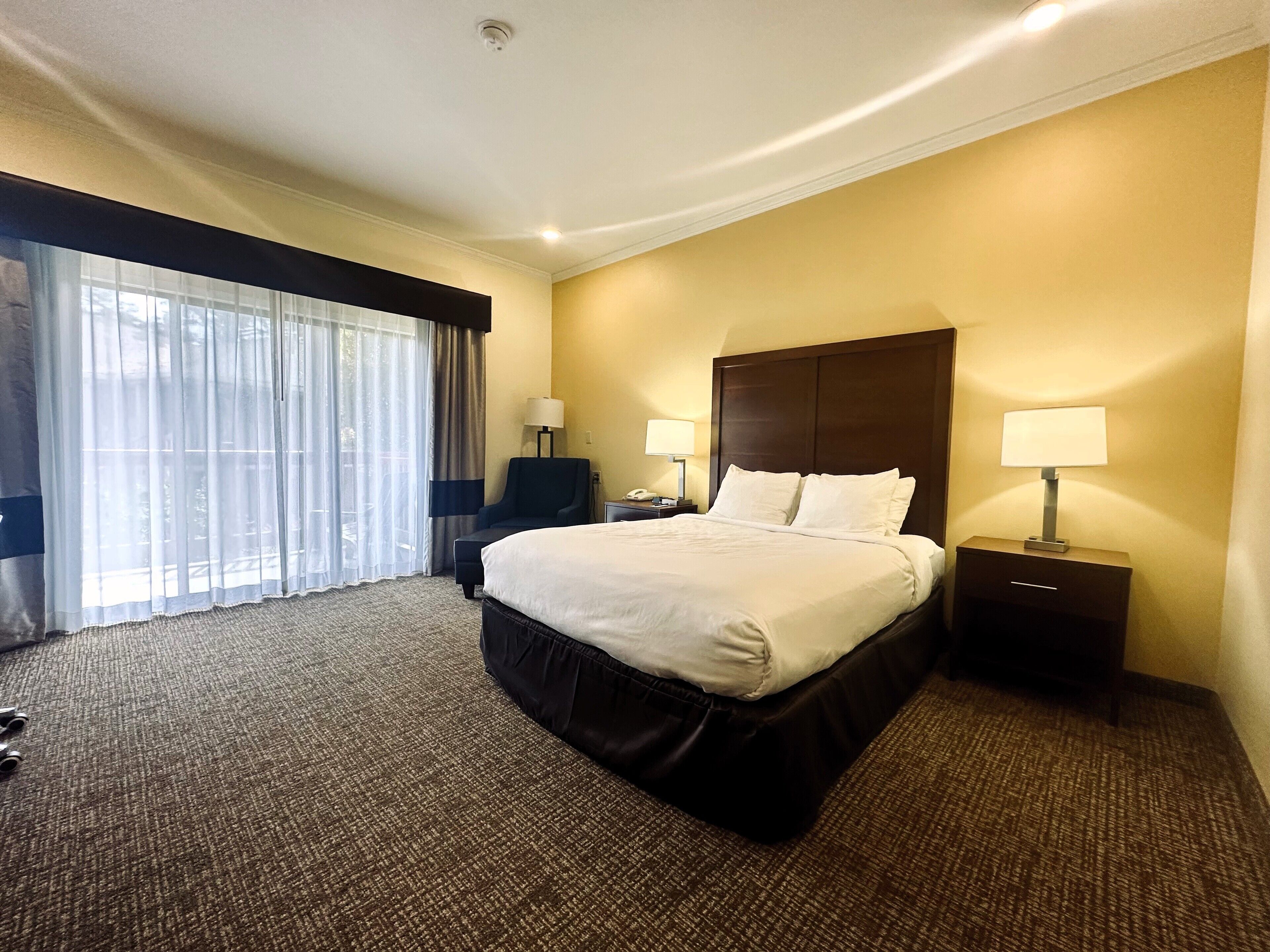 standard room, 1 queen bed, non smoking | premium bedding, desk, laptop workspace, iron/ironing board