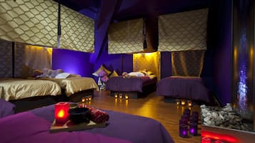 Sauna, steam room, body treatments, body scrubs, facials