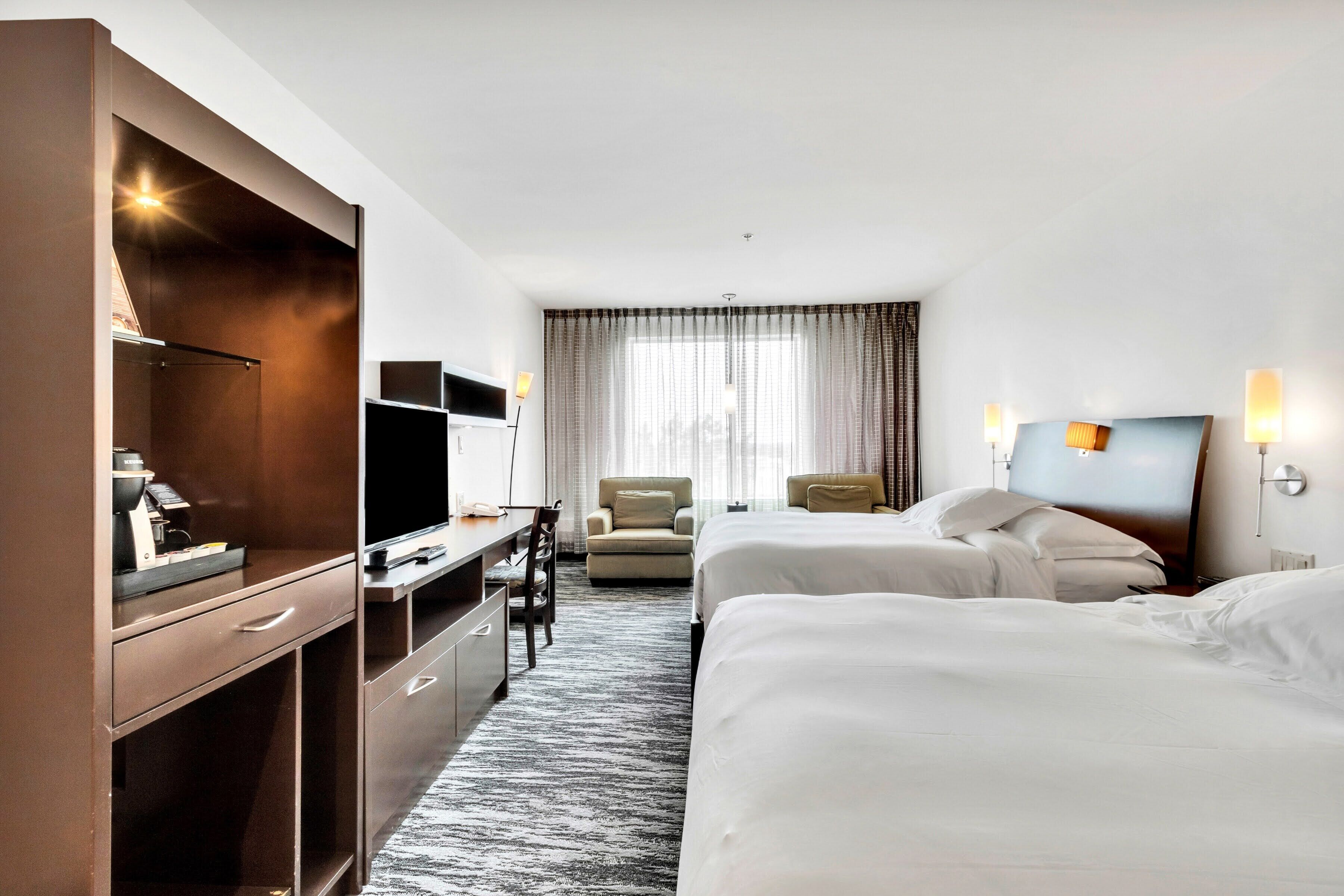 standard room, 2 queen beds | 1 bedroom, hypo-allergenic bedding, down duvets, in-room safe