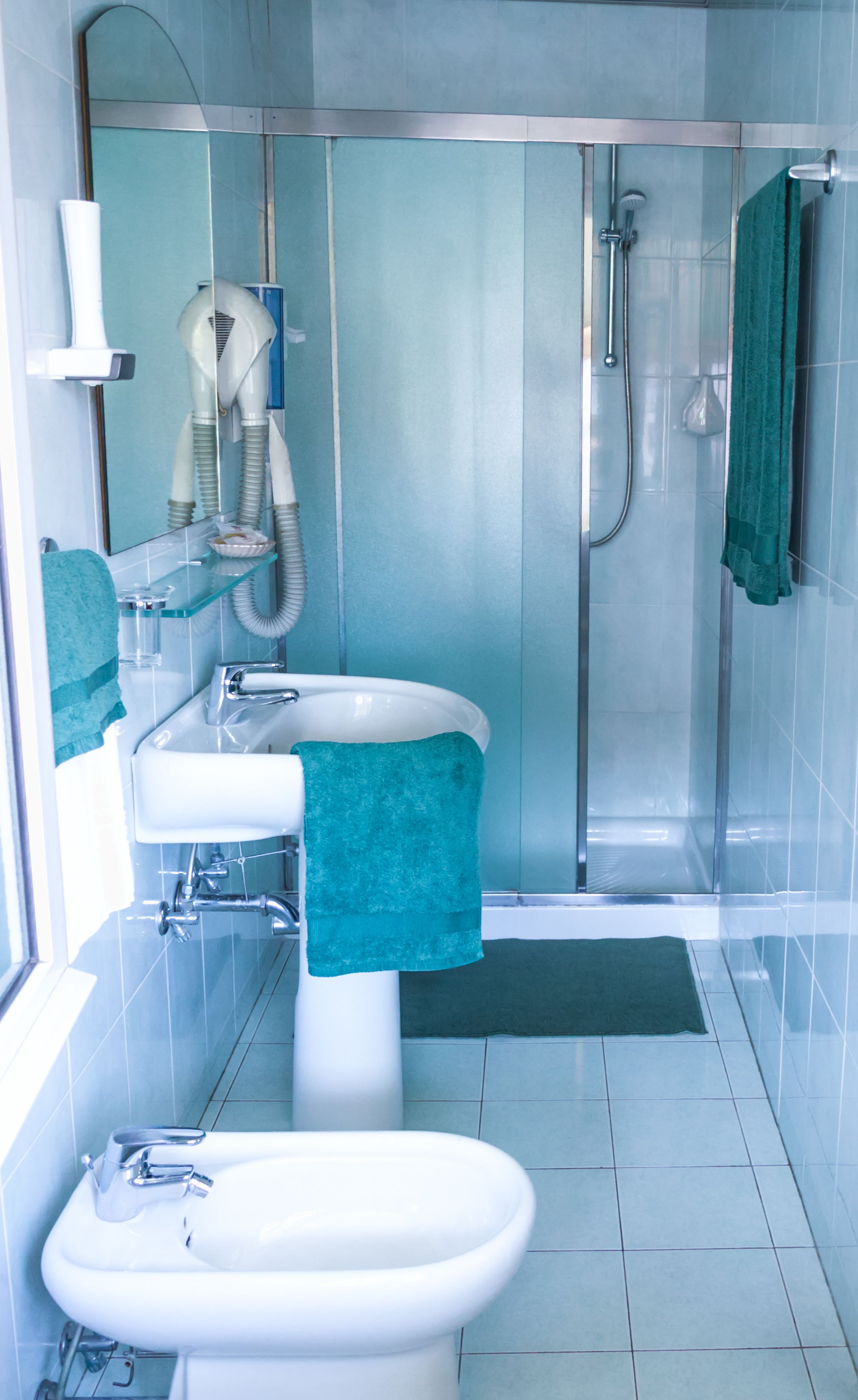 double room | bathroom | shower, free toiletries, hair dryer, dressing gowns