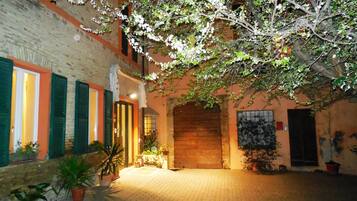 Front of property – evening/night