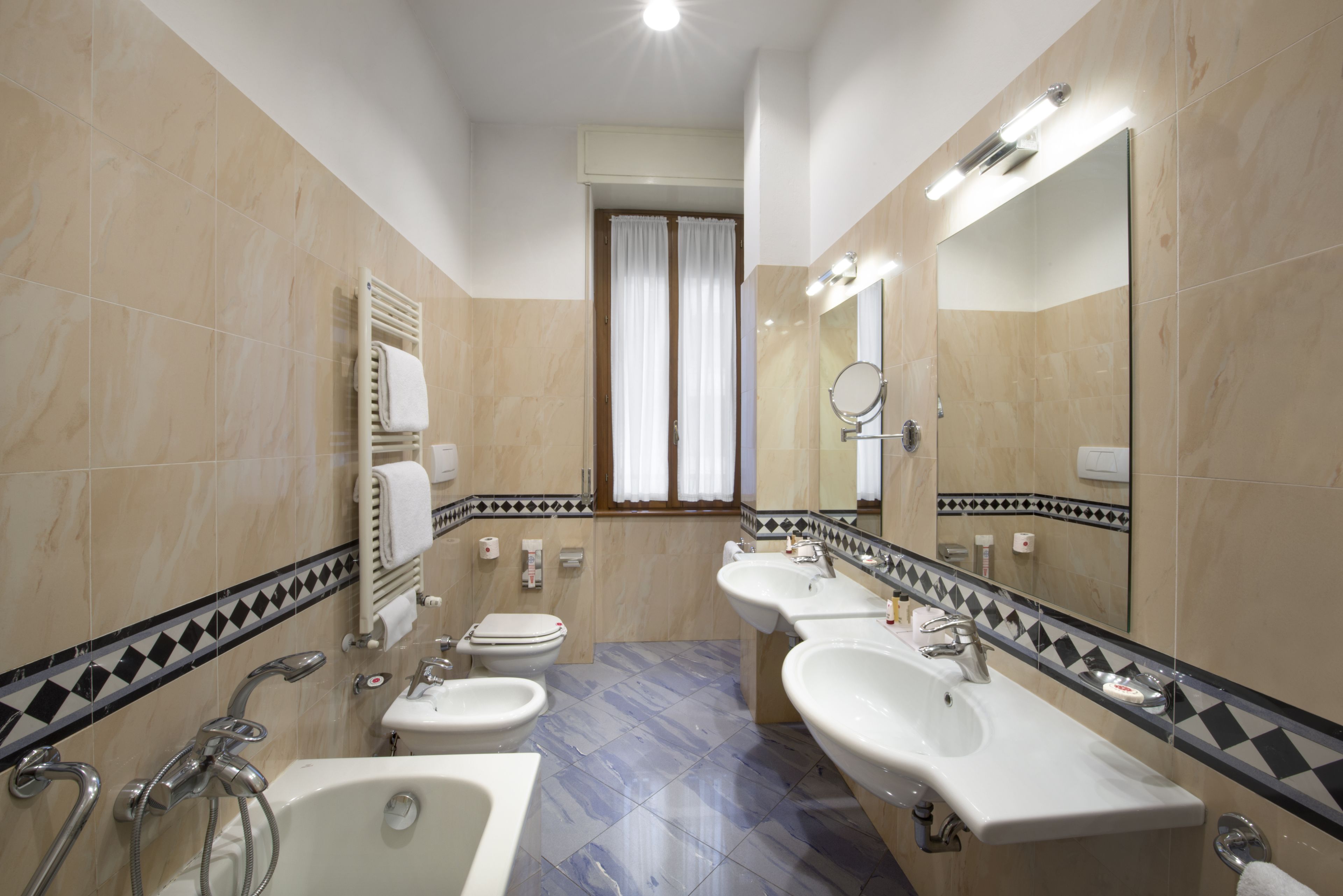 superior double or twin room | bathroom | free toiletries, hair dryer, slippers, bidet