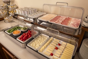 Free daily buffet breakfast