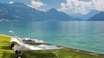 Private beach, rowing, fishing