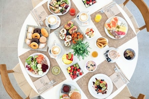 Morgenmadsbuffet hver dag mod et gebyr