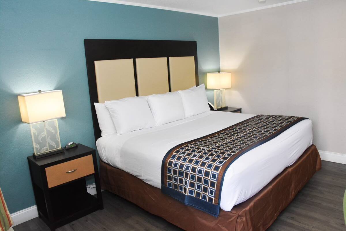 Standard Room, 1 King Bed, Smoking | Iron/ironing board, rollaway beds, free WiFi, bed sheets