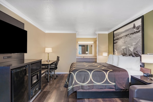 Pillow-top beds, in-room safe, desk, laptop workspace