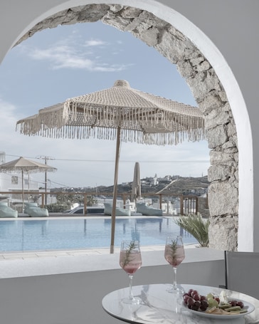 Supreme Double Partial Sea View | Terrace/patio. Mykonos Essence - Adults Only