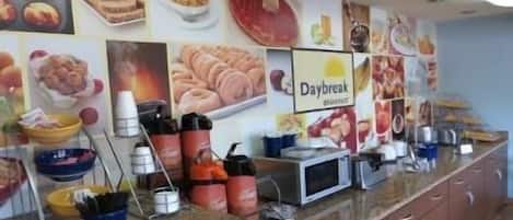 Free daily on-the-go breakfast